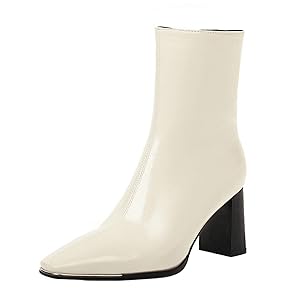 Amazon.com | UniqueStride Womens Patent Leather Square Toe